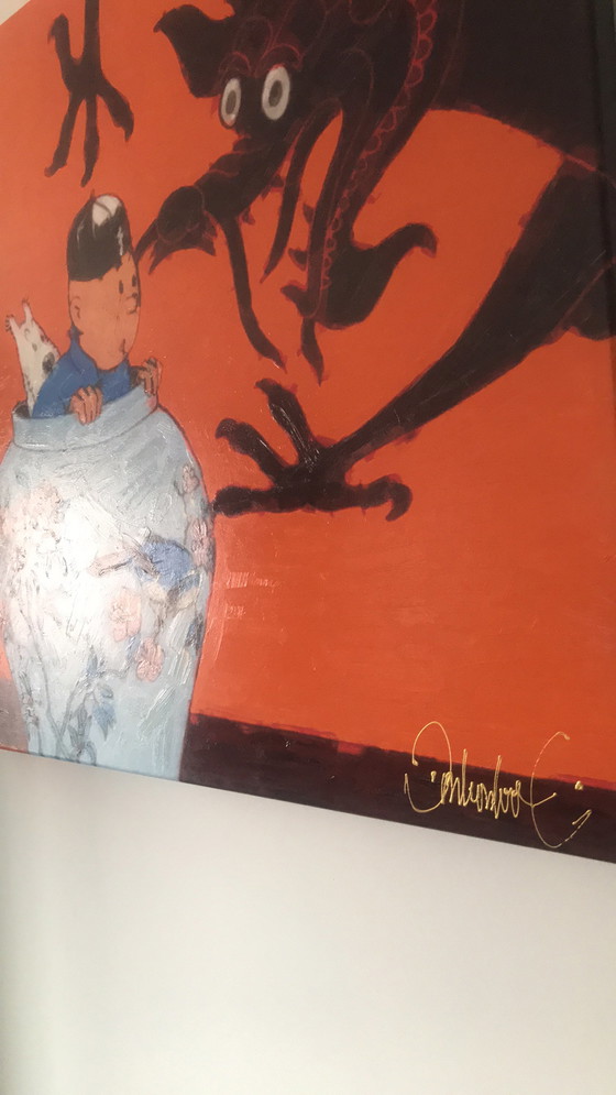 Image 1 of Le Lotus Bleu Tim und Struppi, Donkersloot