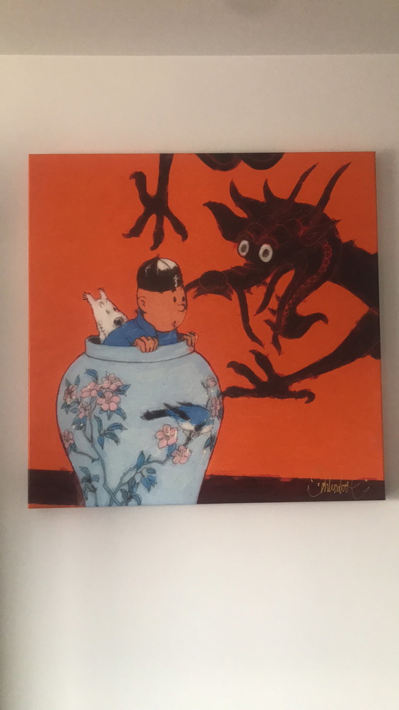 Image 1 of Le Lotus Bleu Tim und Struppi, Donkersloot