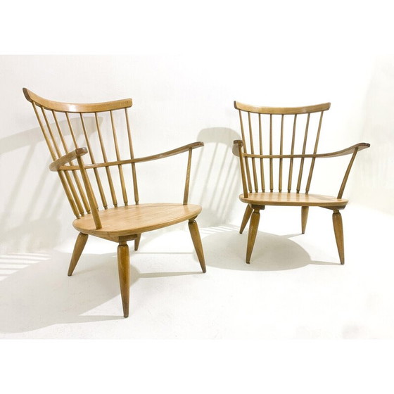 Image 1 of Paar Altheim-Sessel von Franz Schuster für Wiesner-Hager, 1950er Jahre