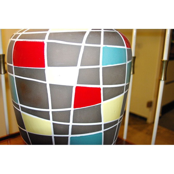 Image 1 of Vintage Vase aus farbiger Keramik von Scheurich, Deutschland 1950