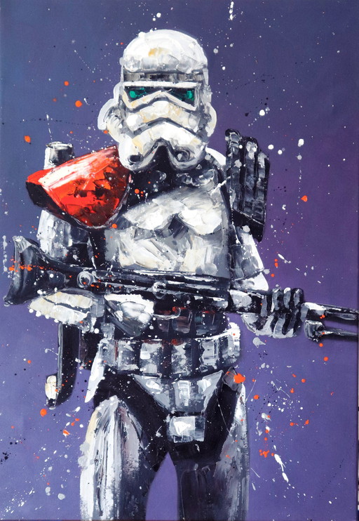 Kunstwerk Star Wars - Imperiales Wüstengelände Stormtrooper