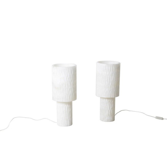 Image 1 of Paar alte Alabasterlampen