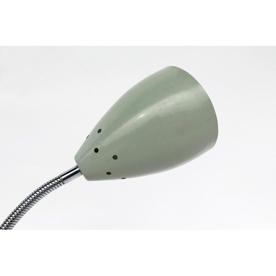 Image 1 of Weiße Metalltischlampe von Max Bill, 1960