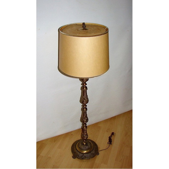 Image 1 of Vintage Stehlampe aus Messing 1950er Jahre
