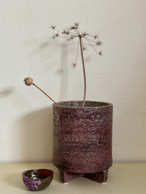 Vintage brutalistische Vase