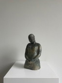 Statue Frau Figur Impressionist Modelliert, glasiert