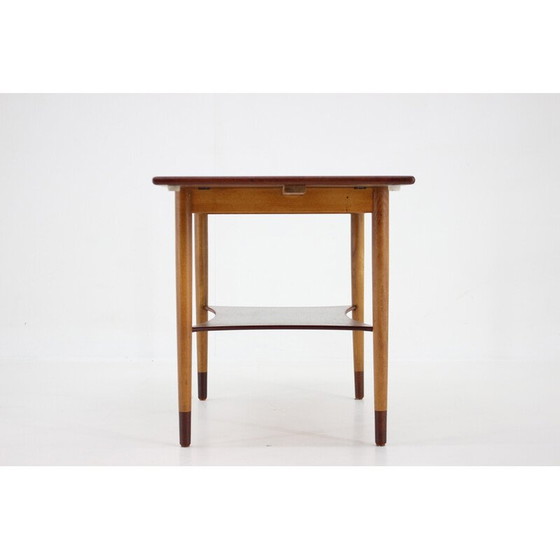 Image 1 of Vintage Couchtisch aus Teak- und Eichenholz von Borge Mogensen für Soborg Mobelfabric, Dänemark 1960er Jahre