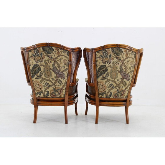 Image 1 of Paar Vintage-Rattan-Sessel, Italien 1960er Jahre