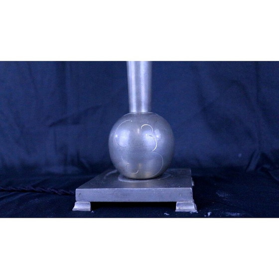 Image 1 of Tischlampe aus weißem Glas von Gab, 1930