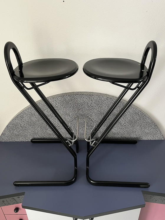 Image 1 of 2 Postmoderne Barhocker, Thema Italien