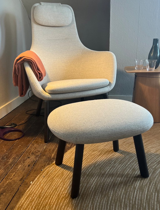 Vitra Loungesessel + Fußhocker HAL