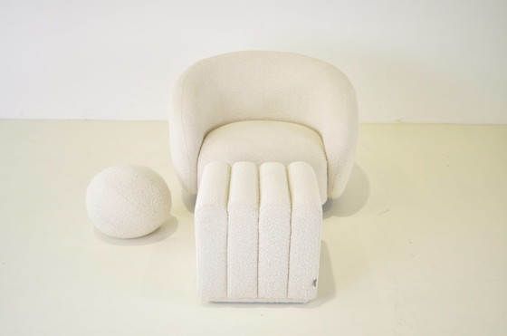 Image 1 of Eichholtz Drehstuhl + Hocker + Kissen