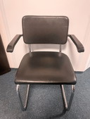 Thonet S64 PV Freischwinger Stuhl Leder