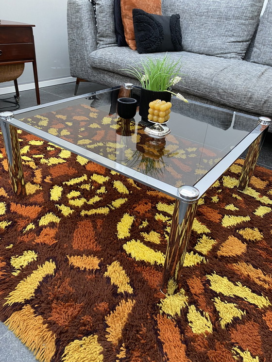 Image 1 of Space Age Couchtisch aus Chrom