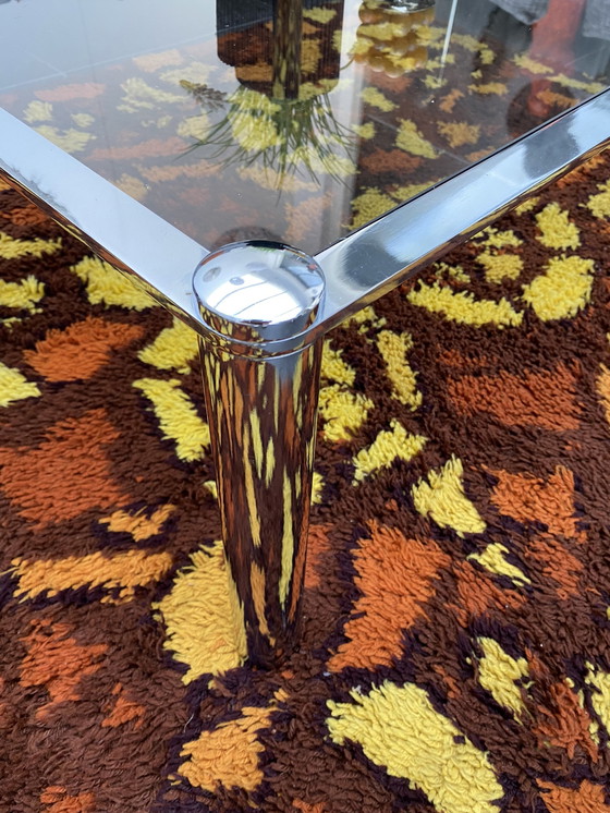Image 1 of Space Age Couchtisch aus Chrom