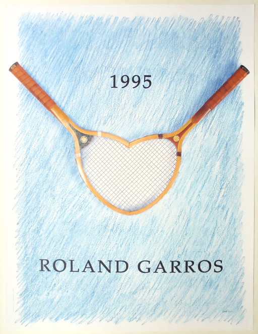 Donald Lipski - Originalplakat von Roland Garros 1995 - Offset-Lithographie