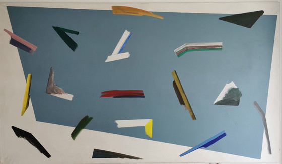 Image 1 of W-J Kersten - Treibholz - Kunstwerk 1979 - 190 x 110 cm.