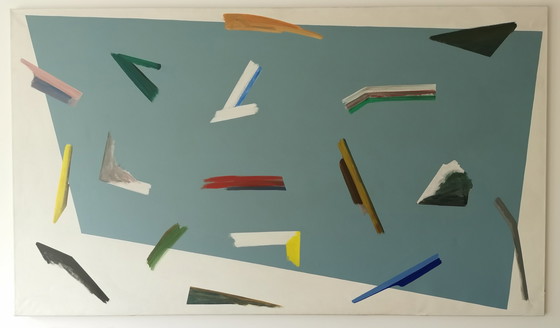 Image 1 of W-J Kersten - Treibholz - Kunstwerk 1979 - 190 x 110 cm.
