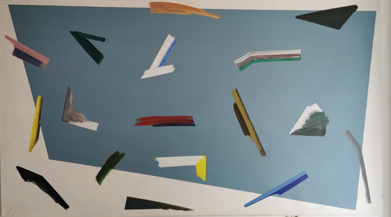 Image 1 of W-J Kersten - Treibholz - Kunstwerk 1979 - 190 x 110 cm.