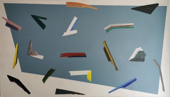 Image 1 of W-J Kersten - Treibholz - Kunstwerk 1979 - 190 x 110 cm.