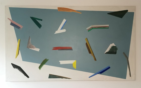 Image 1 of W-J Kersten - Treibholz - Kunstwerk 1979 - 190 x 110 cm.