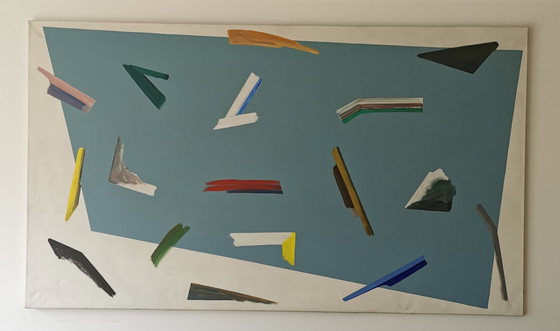 Image 1 of W-J Kersten - Treibholz - Kunstwerk 1979 - 190 x 110 cm.