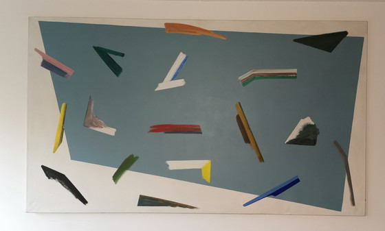 Image 1 of W-J Kersten - Treibholz - Kunstwerk 1979 - 190 x 110 cm.