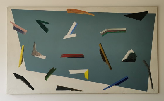 Image 1 of W-J Kersten - Treibholz - Kunstwerk 1979 - 190 x 110 cm.