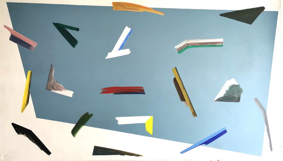 Image 1 of W-J Kersten - Treibholz - Kunstwerk 1979 - 190 x 110 cm.