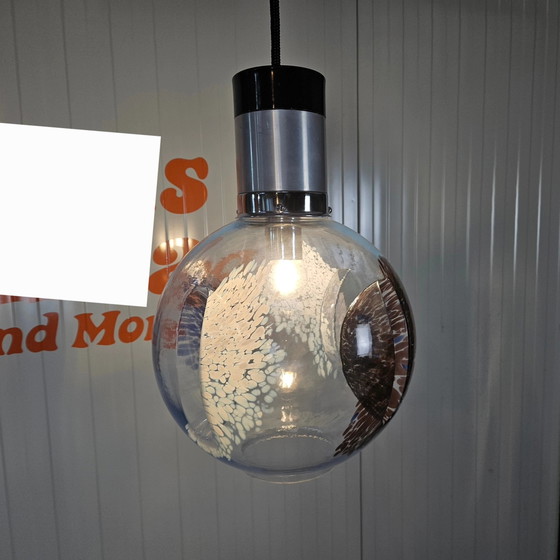 Image 1 of Italienische Hängelampe, Muranoglas