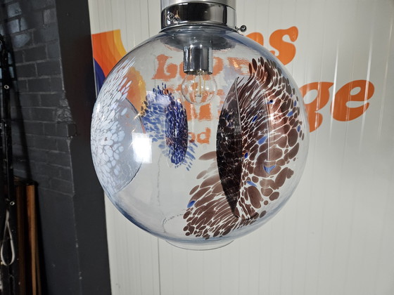 Image 1 of Italienische Hängelampe, Muranoglas