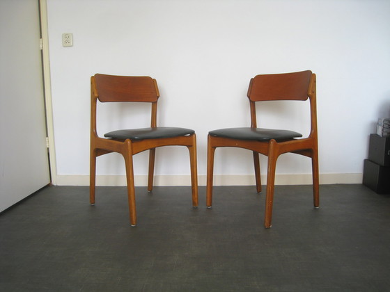 Image 1 of Erik Buch Teak Modell 49 Stühle OD Møbler