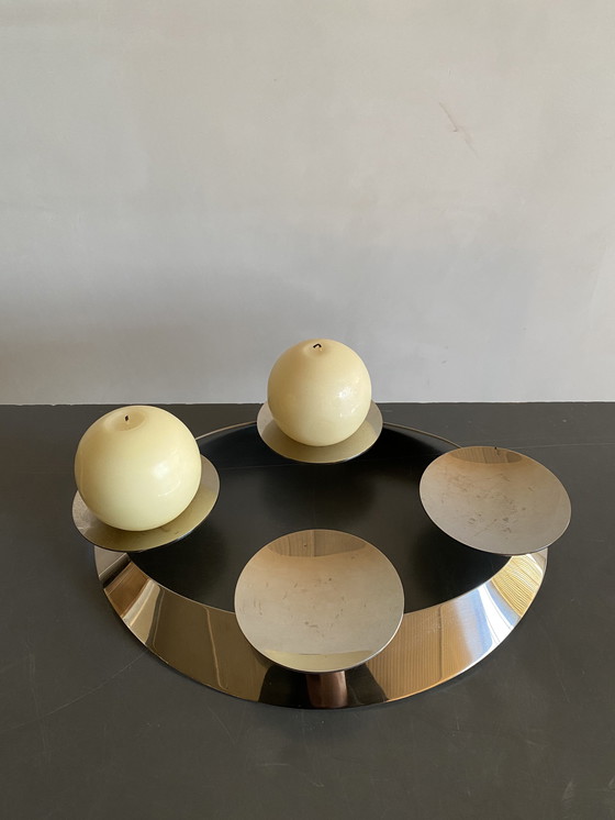 Image 1 of Silber Kerzenhalter von Georg Jensen, Dänemark, 1960er Jahre