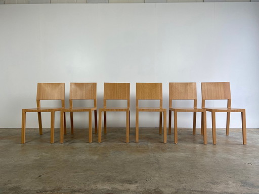 6X Vintage Holz Design Stuhl