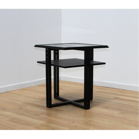 Image 1 of Vintage-Wohnzimmergarnitur aus gebeiztem Holz von Umberto Asnago für Giorgetti, Italien