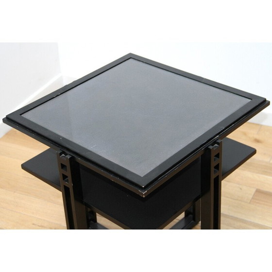 Image 1 of Vintage-Wohnzimmergarnitur aus gebeiztem Holz von Umberto Asnago für Giorgetti, Italien