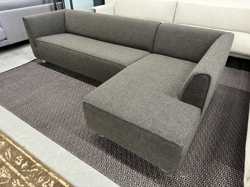 Gelderland 4800 Ecksofa Andes Stoff Beige/Schwarzgrau