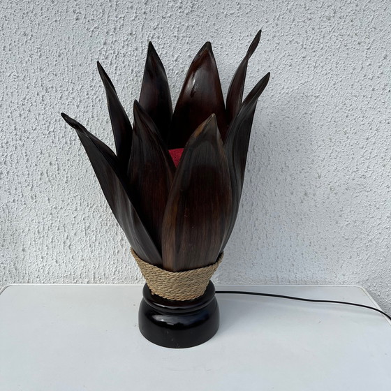 Image 1 of Lampe Aus Bananenblättern