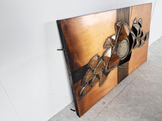 Image 1 of Brutalistische Wandskulptur