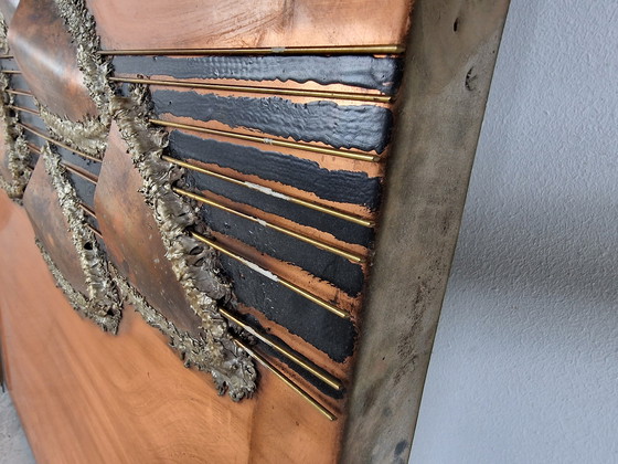 Image 1 of Brutalistische Wandskulptur