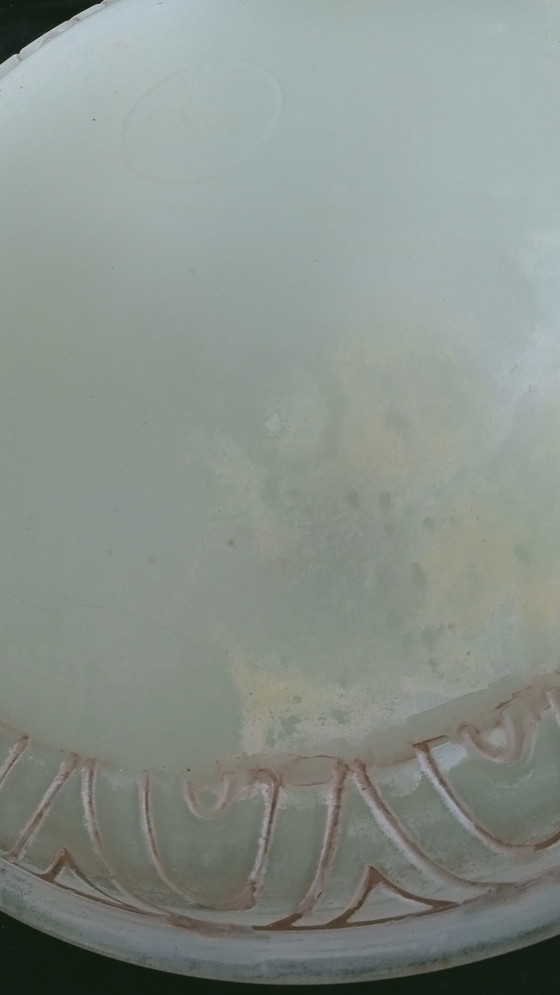 Image 1 of Italien Versace Marmor Glas Deckenleuchte mit Kupfer