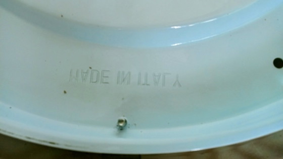 Image 1 of Italien Versace Marmor Glas Deckenleuchte mit Kupfer