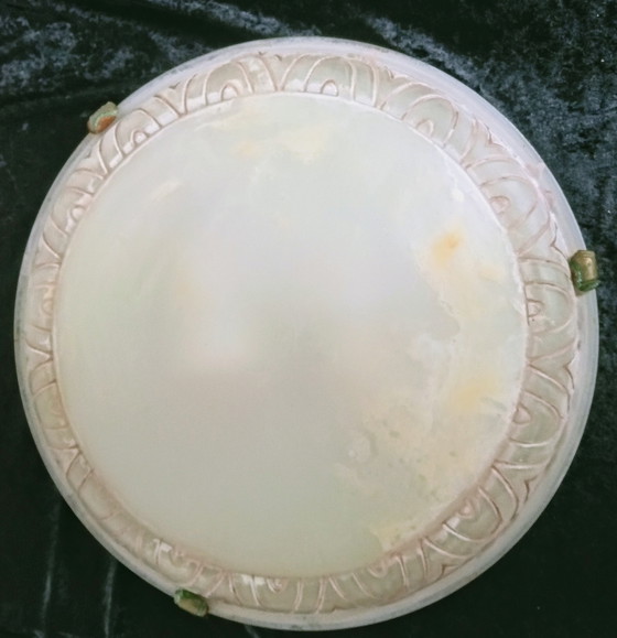 Image 1 of Italien Versace Marmor Glas Deckenleuchte mit Kupfer