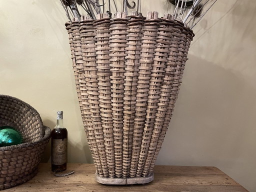 Korb Weinlesekorb Traubenkorb Französisch Vintage