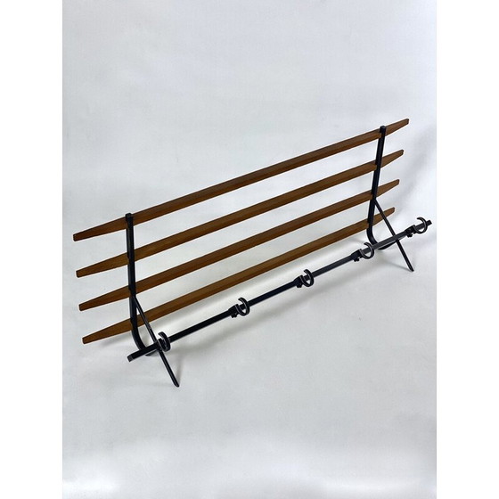 Image 1 of Vintage-Garderobe aus Metall und Holz, 1950