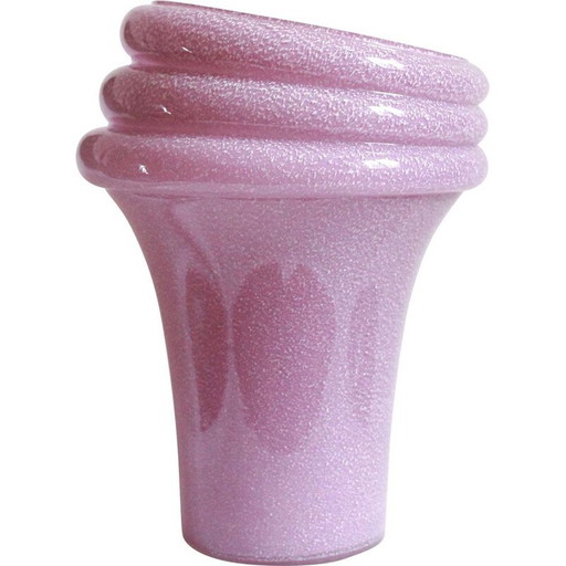 Große Vintage Murano Vase Italien 1970er