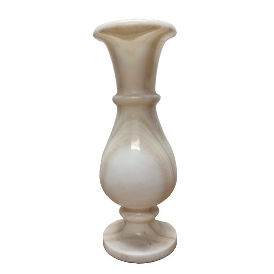 Image 1 of Vintage Vase aus weißem Marmor 1970er