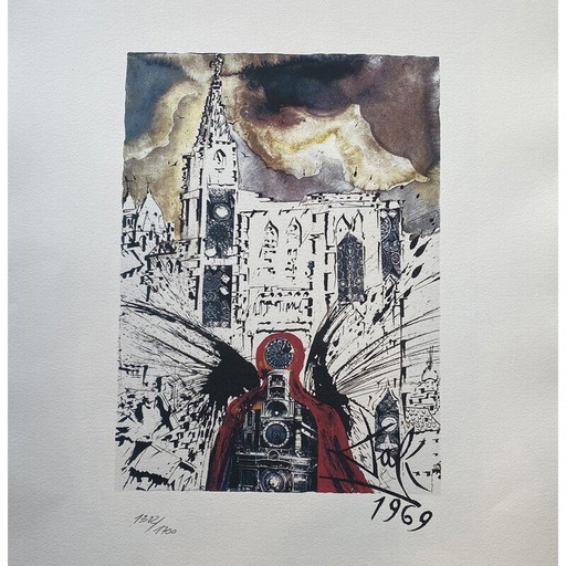 Klassische Lithografie von Salvador Dali, Frankreich 1969er Jahre