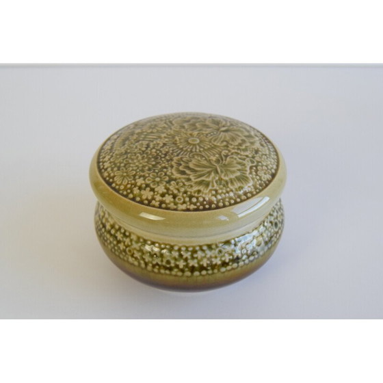 Image 1 of Dose aus glasierter Keramik von Ditmar Urbach, Tschechoslowakei 1960