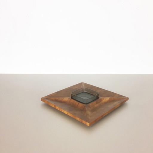 Tascheneimer aus massivem Teakholz, hergestellt von Digsmed, Dänemark 1960